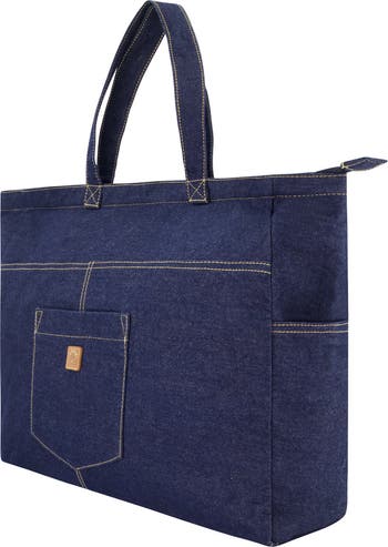 Multipocket Denim Tote Bag