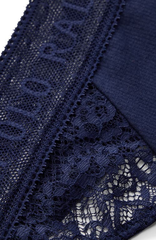 Shop Polo Ralph Lauren Lace & Stretch Cotton Rib Thong