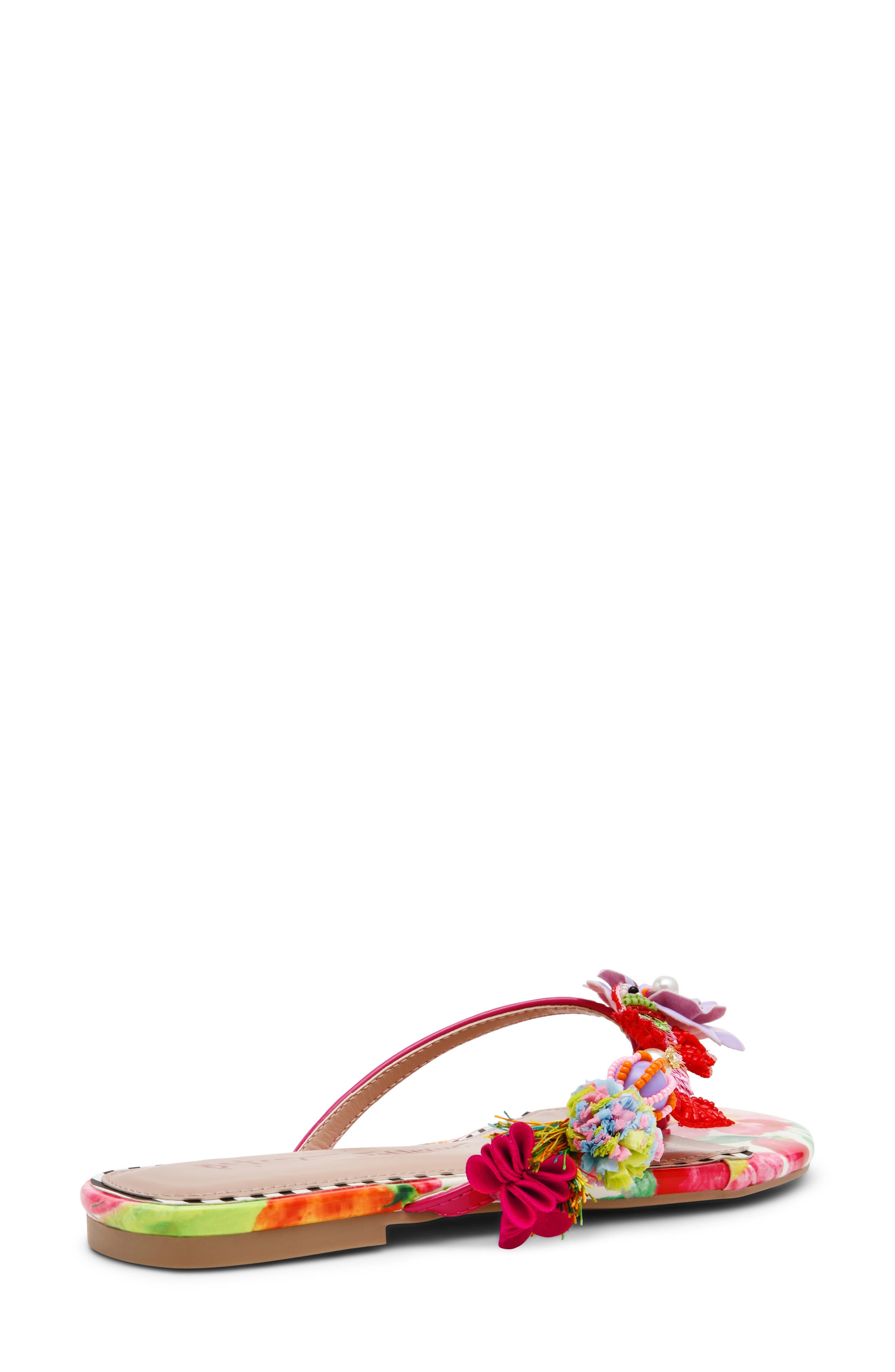 Betsey Johnson Doloris Bead & Sequin Flip Flop, Alternate, color, Bright Multi