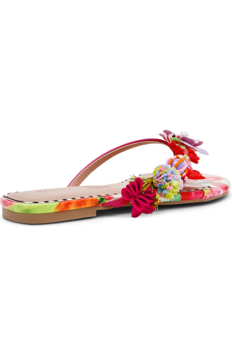 Betsey Johnson Doloris Bead & Sequin Flip Flop, Alternate, color, Bright Multi