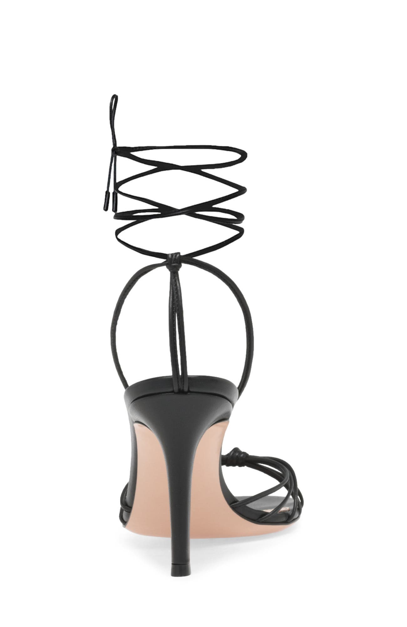 Gianvito Rossi Gwyneth 85 Sandals, Alternate, color, Black Nappa