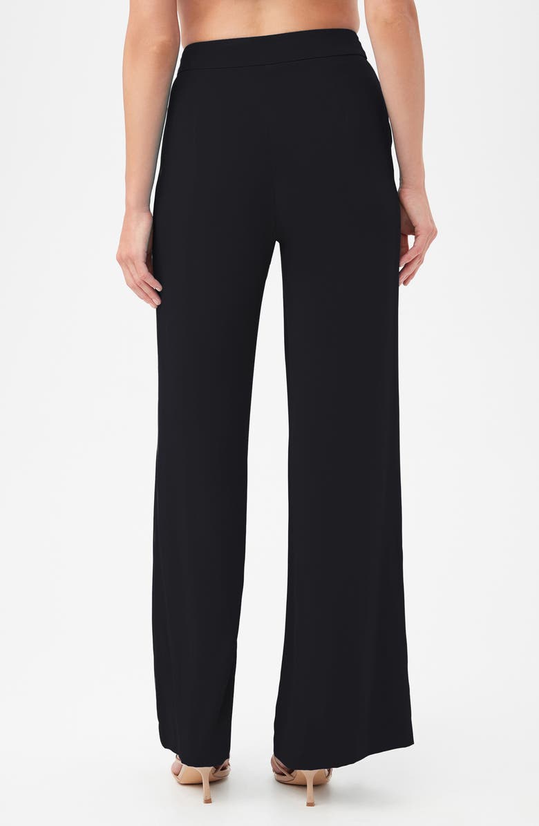 Trina Turk Shashina Wide Leg Pants, Alternate, color, Black