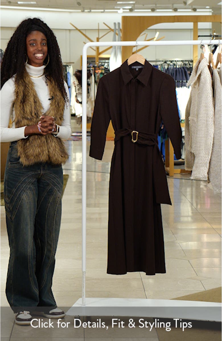 Belted Midi Shirtdress, sales video thumbnail