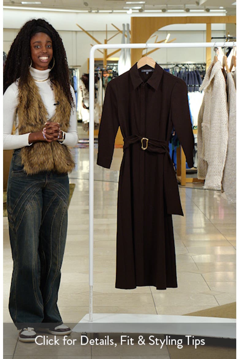 Belted Midi Shirtdress video