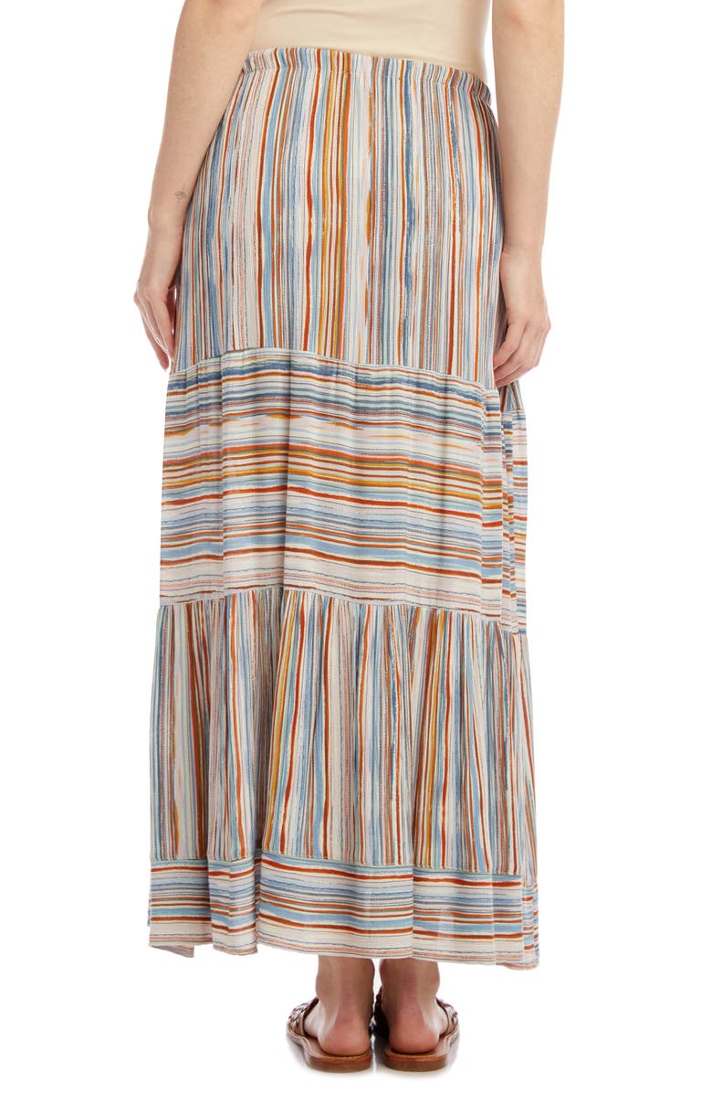 Karen Kane Stripe Midi Skirt, Alternate, color, 