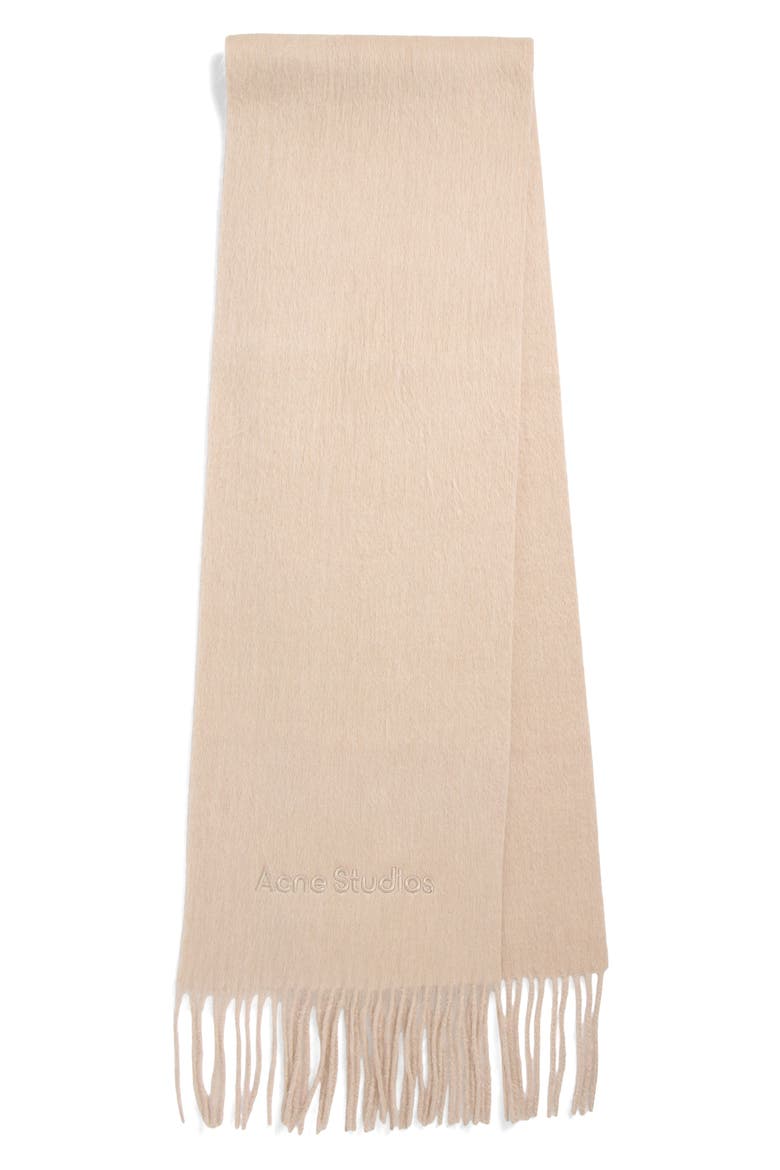 Vinnie Alpaca & Wool Scarf, Main, color, OATMEAL MELANGE