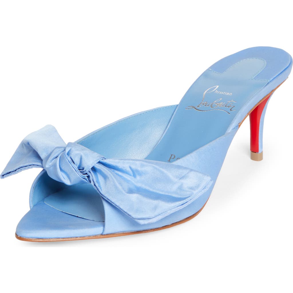 Christian Louboutin Mulazee Slide Sandal In Blue