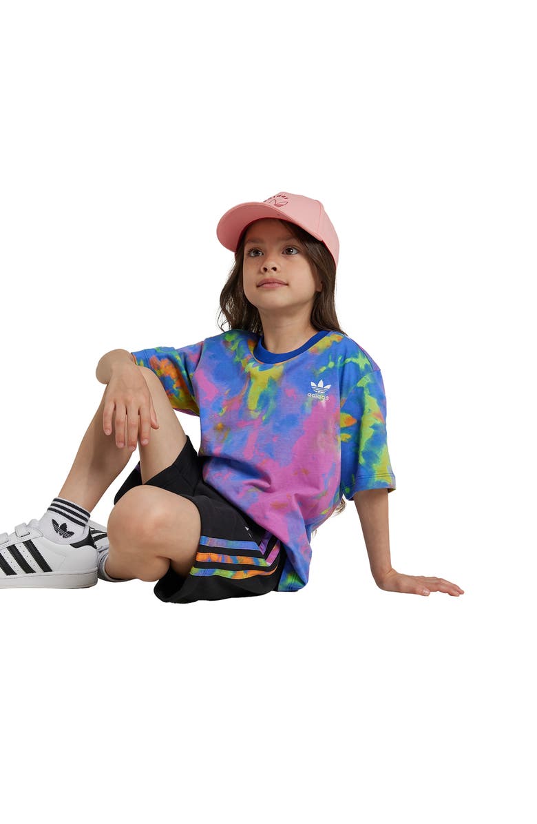 adidas Kids' Tie Dye T-Shirt & Shorts Set, Alternate, color, 