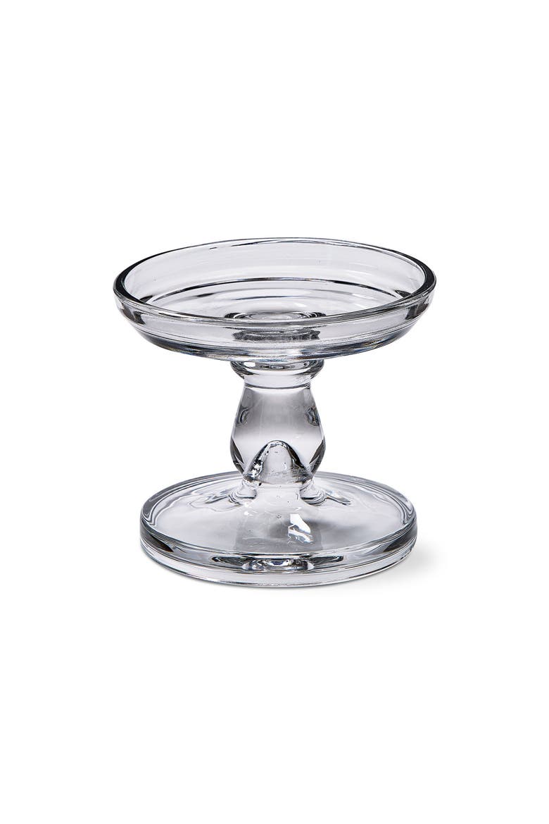 Lana Clear Glass Reversible Candle Holder for Taper Pillar, Main, color, White