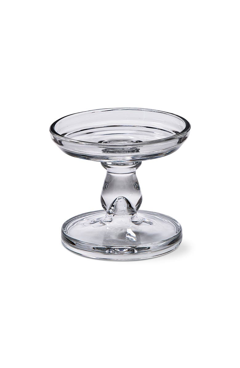 tag Lana Clear Glass Reversible Candle Holder for Taper Pillar, Main, color, White