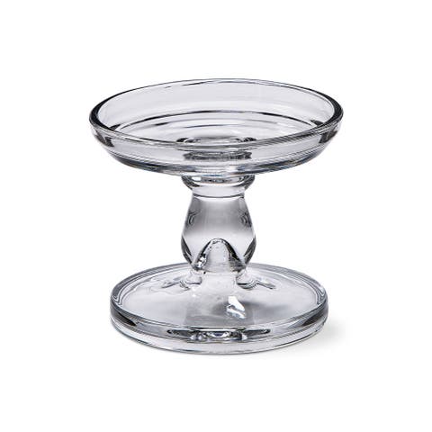 Lana Clear Glass Reversible Candle Holder for Taper Pillar