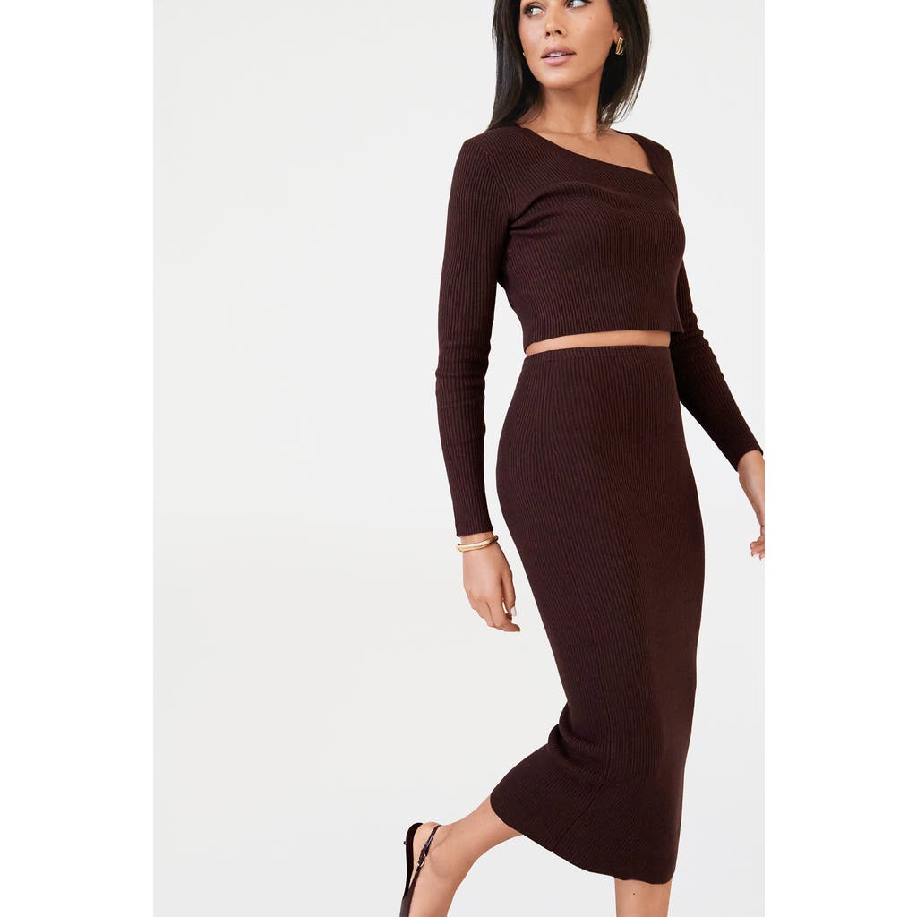 Lo+jayne The Luxe Knit Midi Skirt