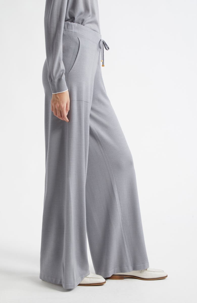 Eleventy Wool Knit Drawstring Pants, Alternate, color, New Dust