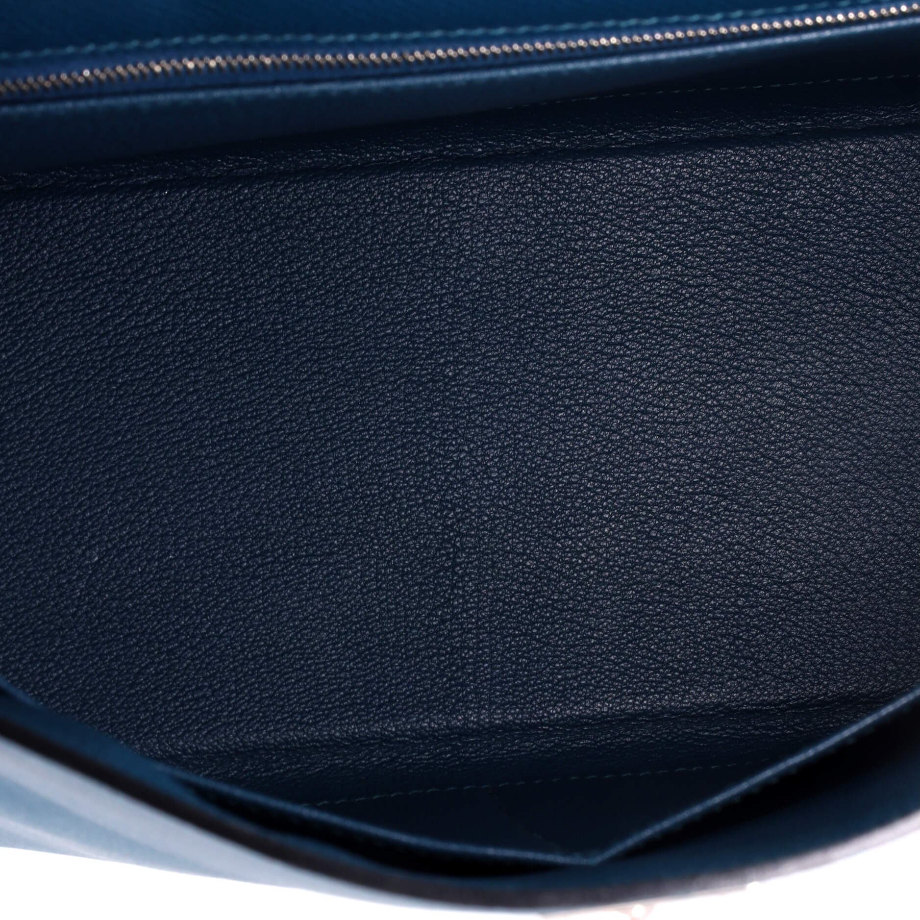 Kelly Handbag Blue Epsom with Palladium Hardware 28, Alternate, color, Colvert