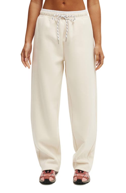 Cotton On Body Active Plush Double Waistband Sweatpant In White