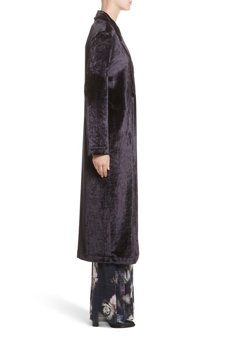 Velvet Duster, Alternate, color, BLACK