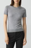 Theory Regal Short Sleeve Wool Sweater