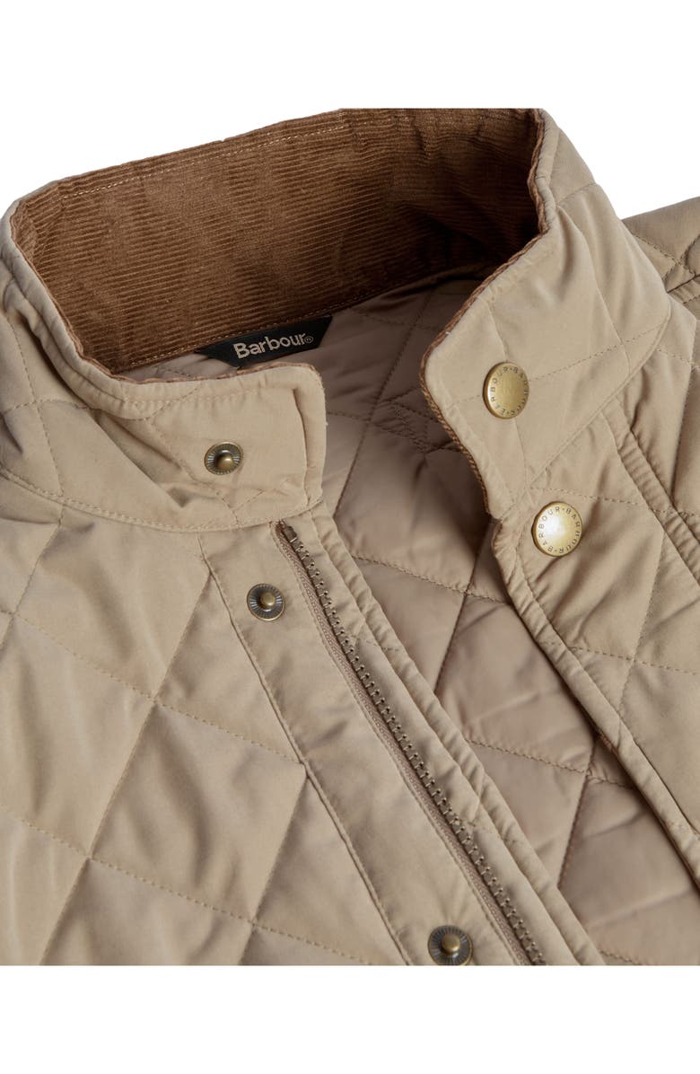 Barbour Shoveler Diamond Quilted Jacket, Alternate, color, Military Brown