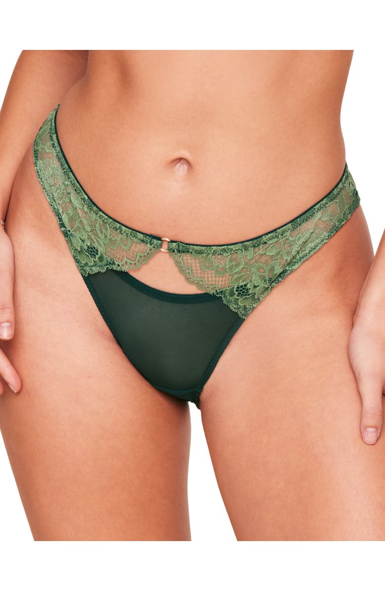 Adore Me Abella Cheeky Panties, Main, color, Dark Green