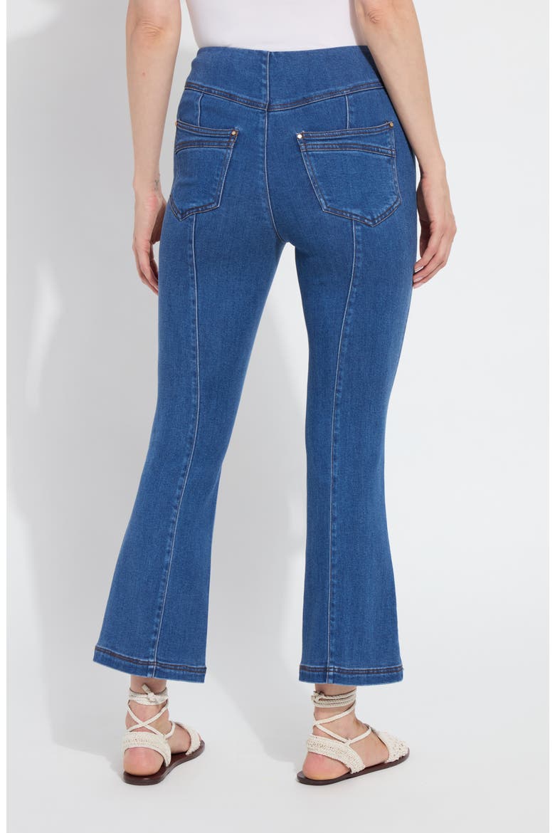 Jade Pull-On Ankle Flare Leg Jeans, Alternate, color, MID WASH