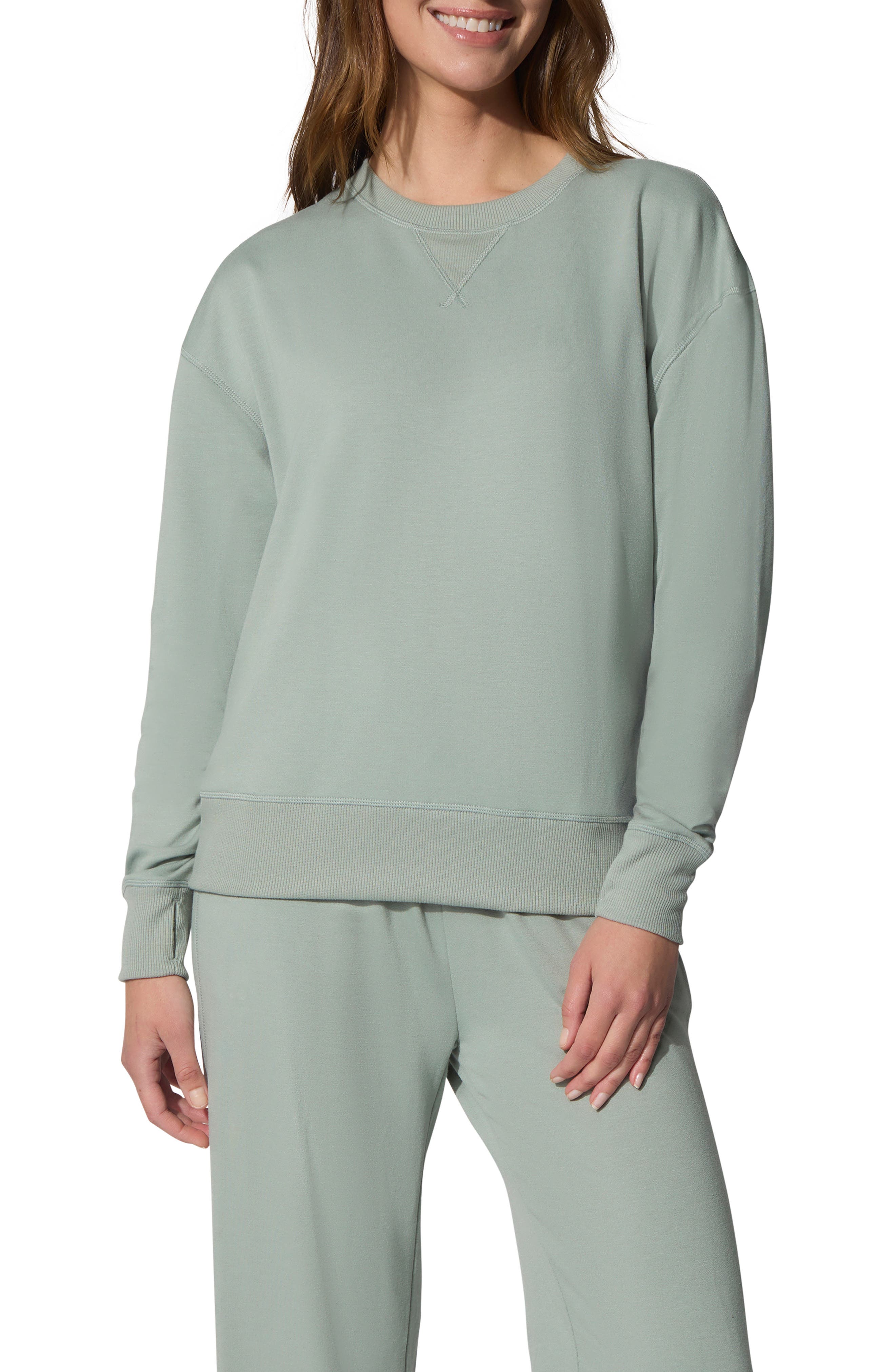 YOGALICIOUS All Day Long Brushed Terry Sweatshirt & Leggings Set
