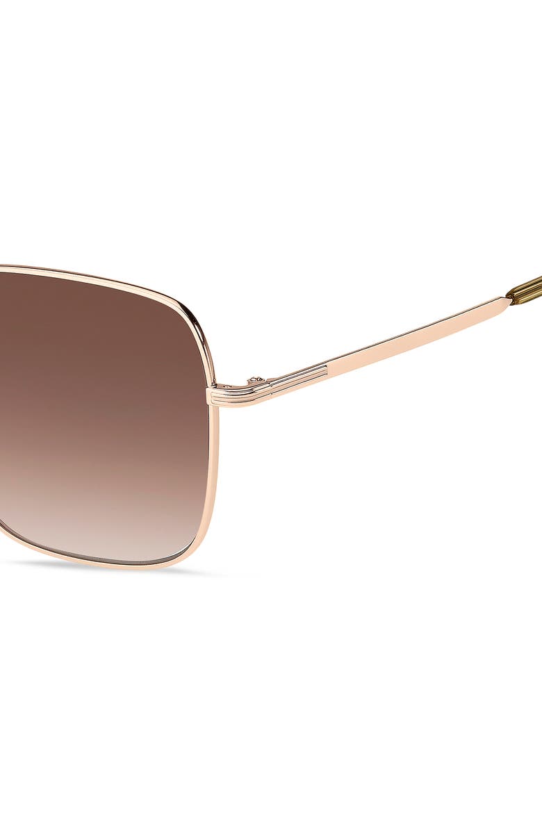 BOSS 59mm Square Sunglasses, Alternate, color, Rose Gold