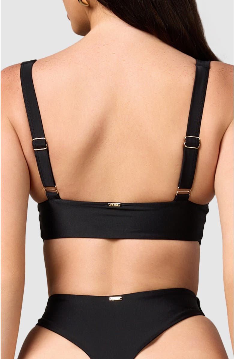 MBM Swim Lucky Bikini Top, Alternate, color, Black