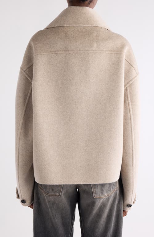 Acne Studios High-neck Cropped Jacket In Gray