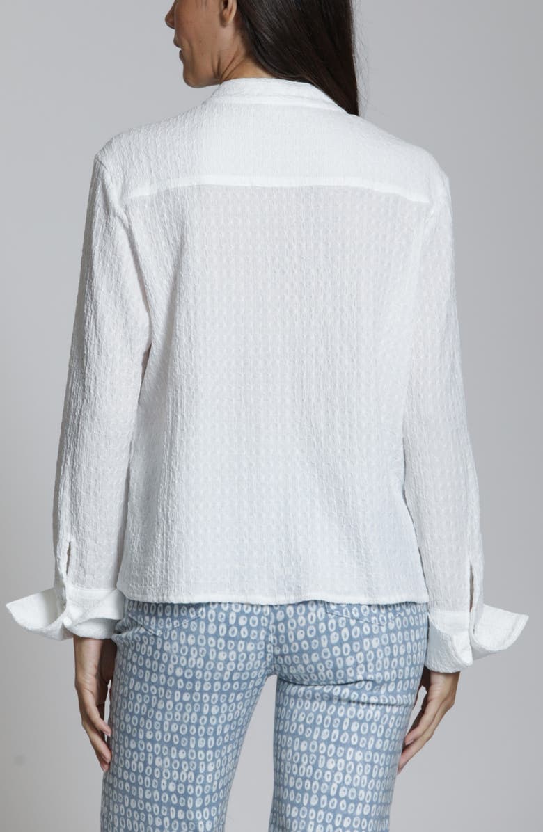 APNY Ruffled Button-Up Top, Alternate, color, White