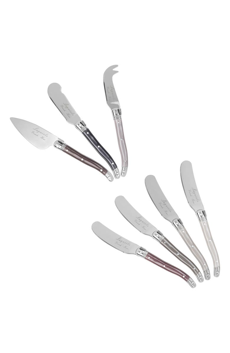 FRENCH HOME 7-Piece Laguiole Cheese Knives Set, Alternate, color, 