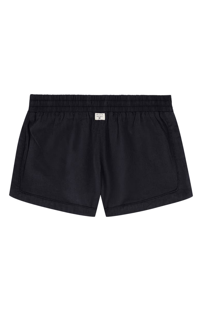 Billabong Kids' Mad for You Drawstring Shorts, Alternate, color, Black Sands