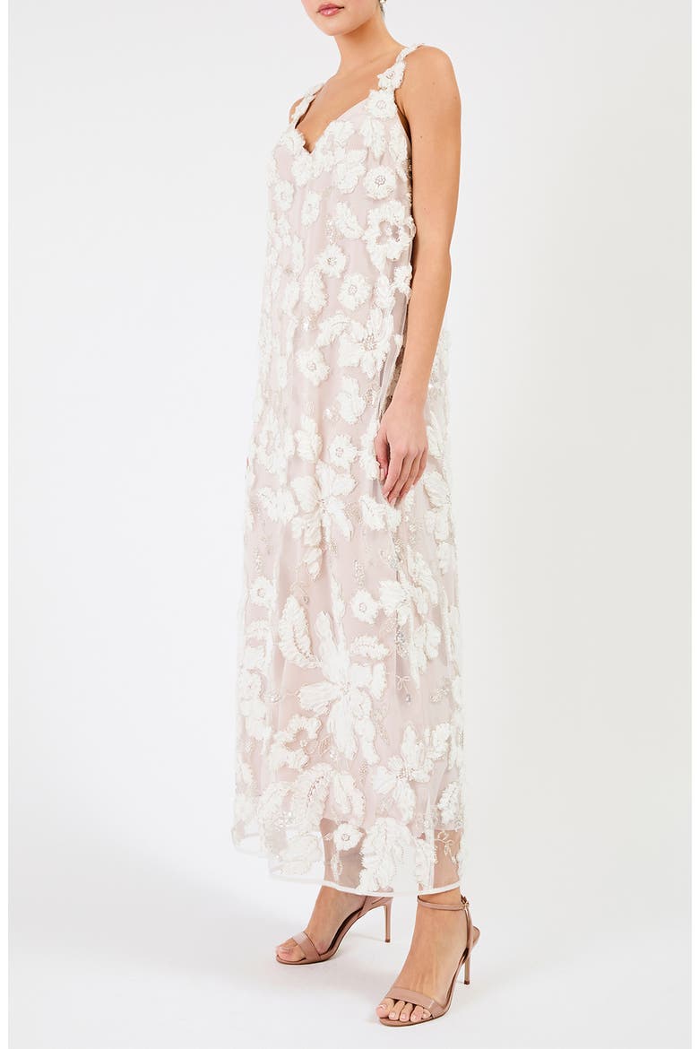 Adina Floral Embroidered Slipdress, Alternate, color, OFF WHITE