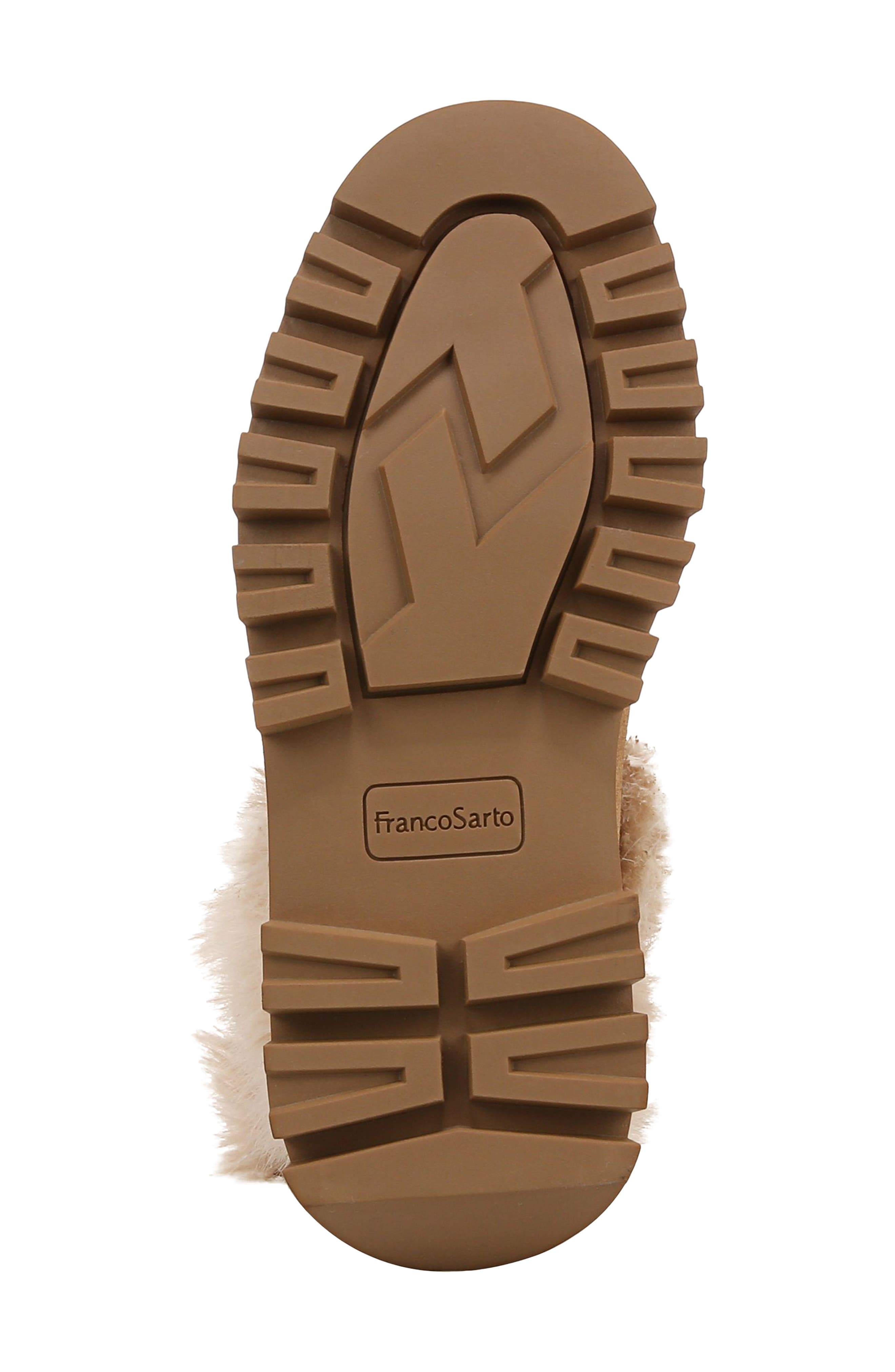 Franco Sarto Brina Moto Bootie, Alternate, color, Taupe Faux Fur