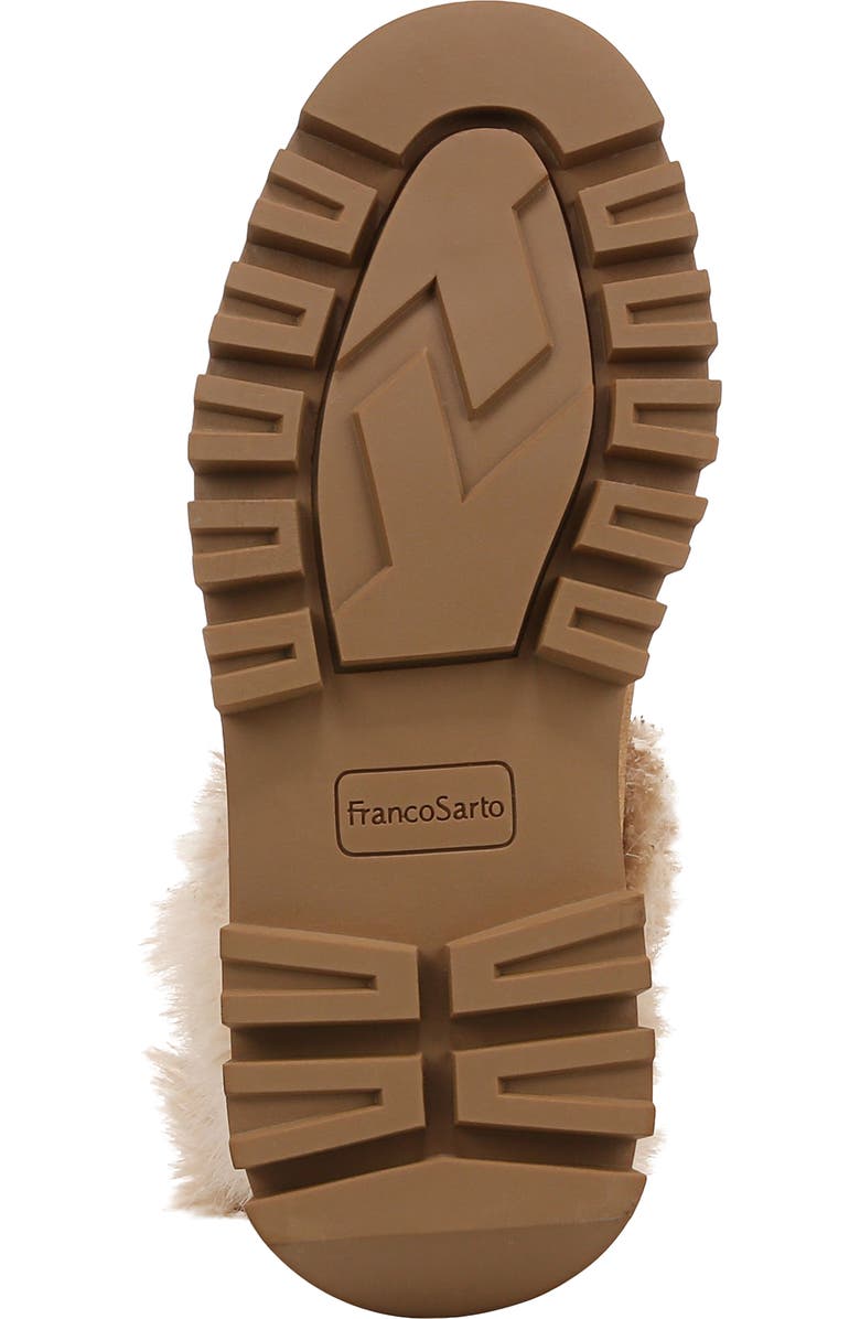 Franco Sarto Brina Moto Bootie, Alternate, color, Taupe Faux Fur