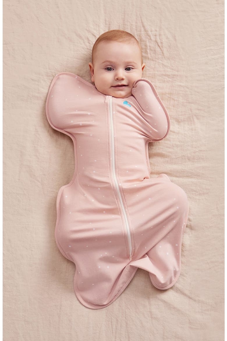Swaddle Up™ 1.0 TOG Original Stretch Cotton Swaddle, Alternate, color, POWDER PINK