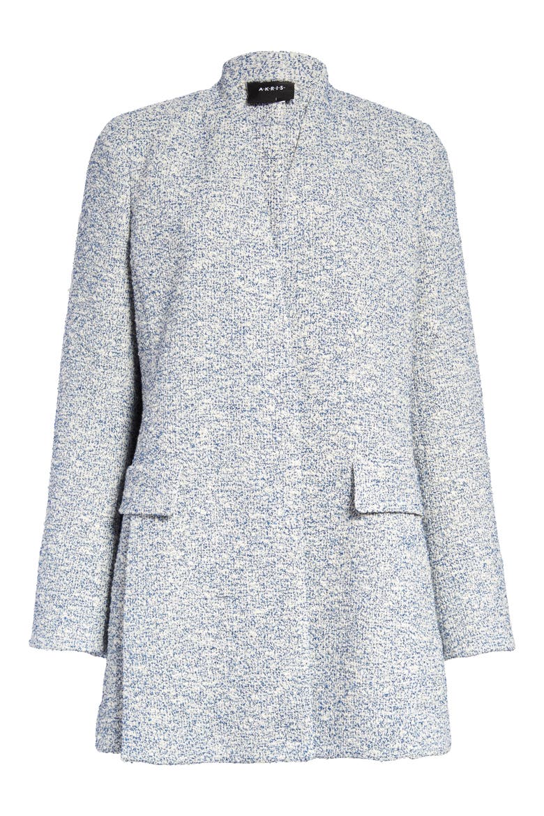 Collarless Tweed Bouclé Jacket, Main, color, ECRU