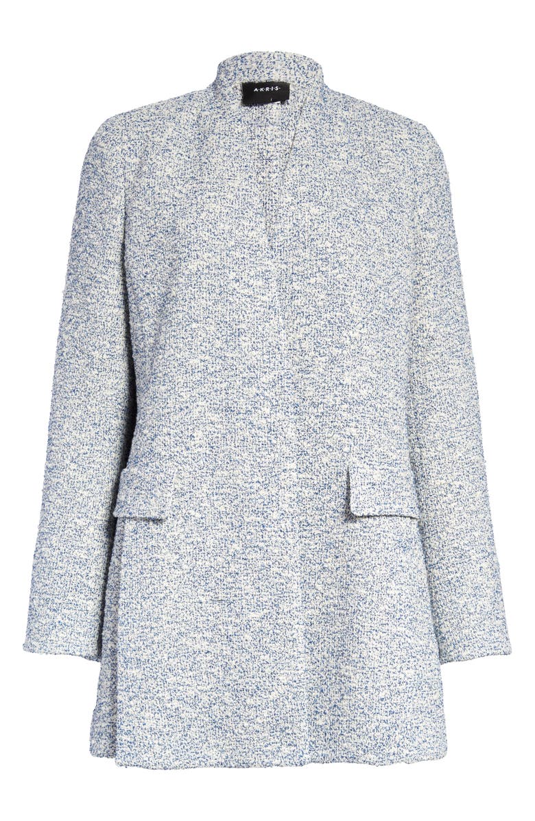 Akris Collarless Tweed Bouclé Jacket, Main, color, 