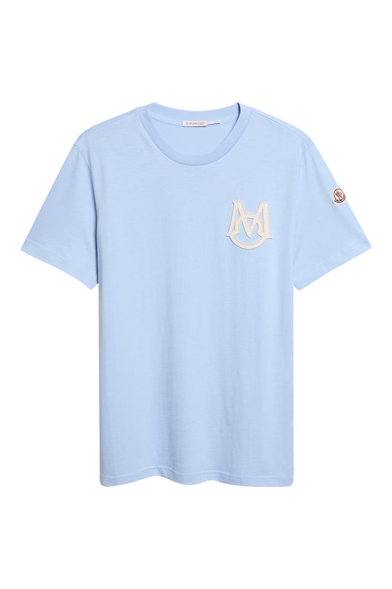 Monogram Logo Cotton T-Shirt, Main, color, CERULEAN