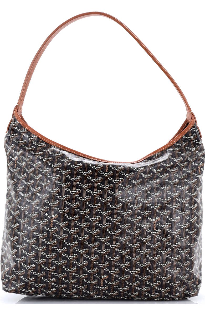 Pre-Owned Goyard Boheme Hobo Coated Canvas, Alternate, color, Brown