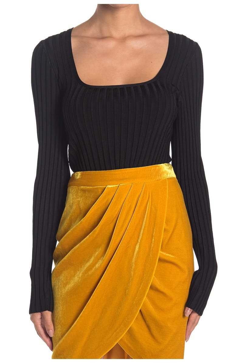 Veronica Beard Clara Ribbed Top, Main, color, 