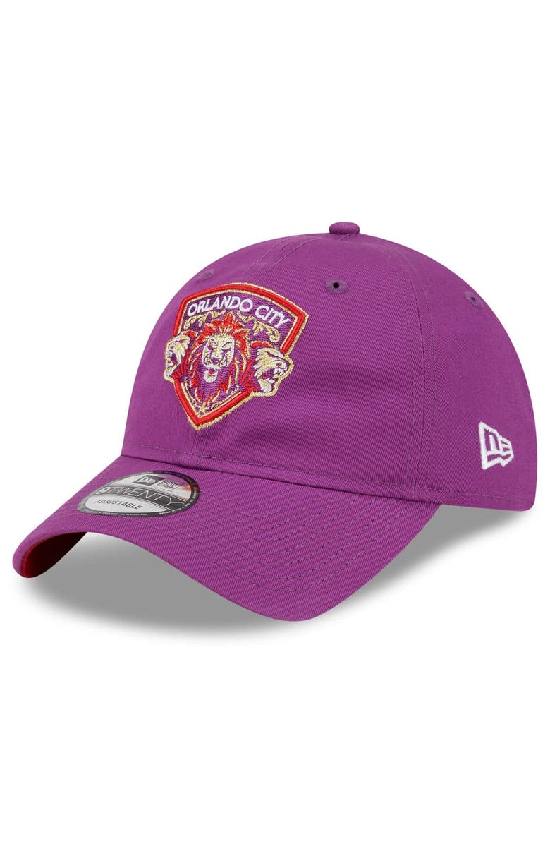 New Era Men's New Era Purple Orlando City SC 2024 Jersey Hook 9TWENTY Adjustable Hat, Main, color, 