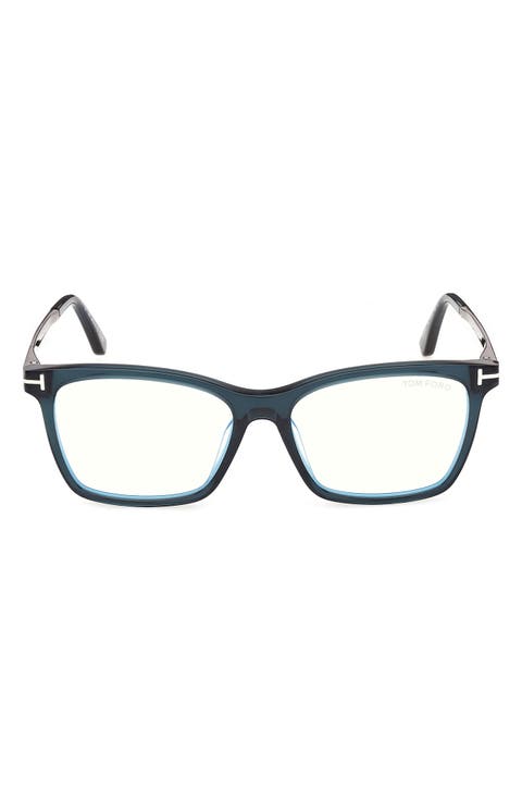 51mm Rectangular Blue Light Blocking Glasses