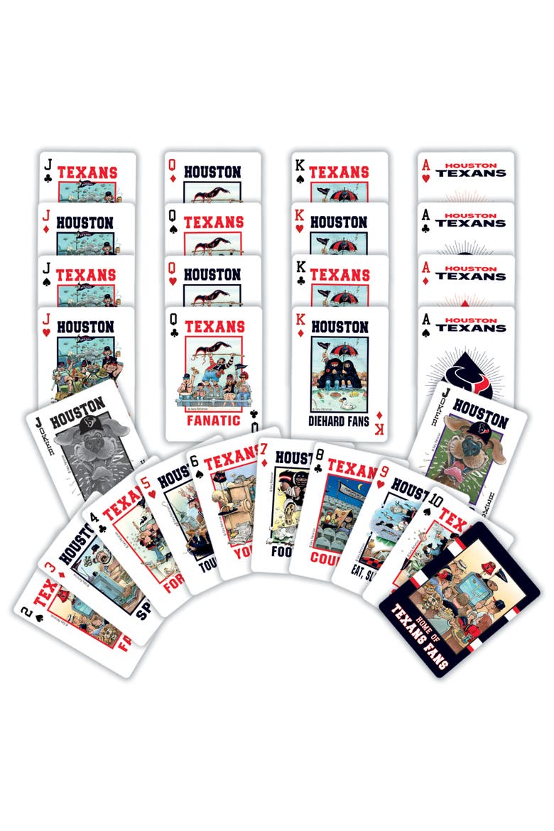Houston Texans Fan Deck Playing Cards, Alternate, color, Multicolor