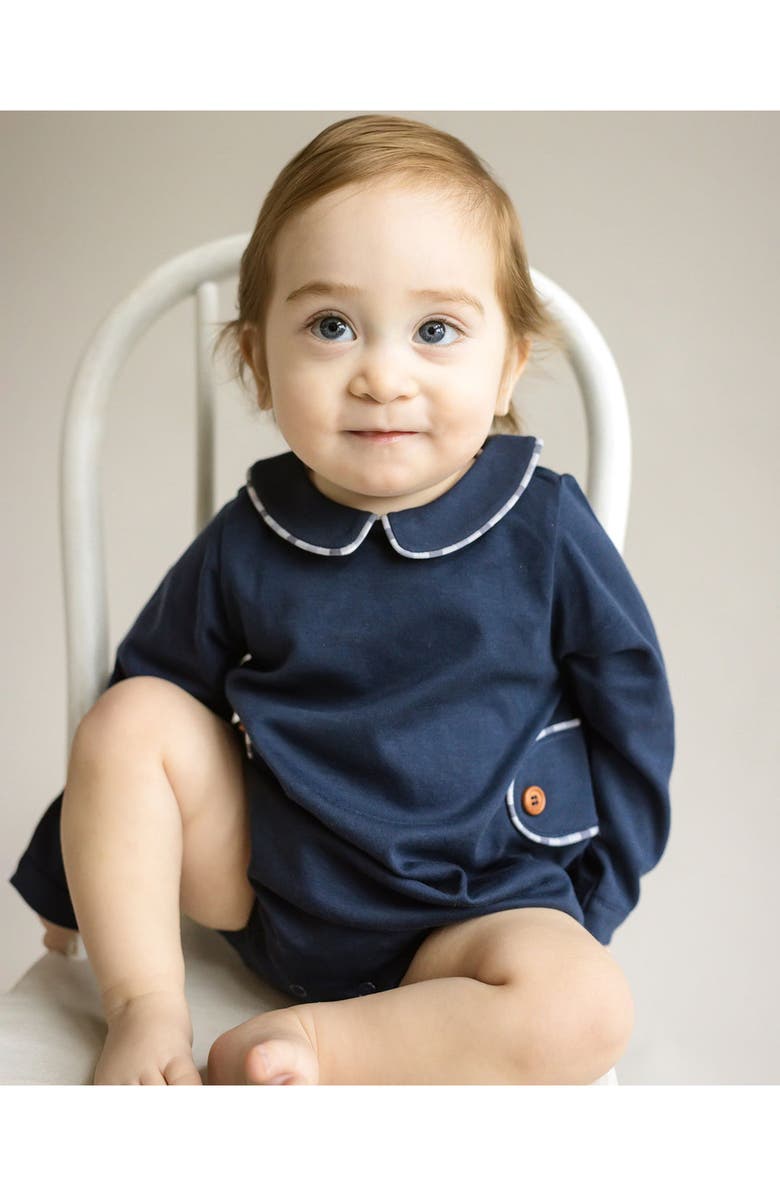 Cuclie Oliver Bubble Romper, Alternate, color, Navy