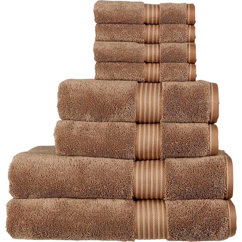 Christy Supreme Hygro Luxury 100% Supima Cotton 8 Piece Towel Bale In Brown