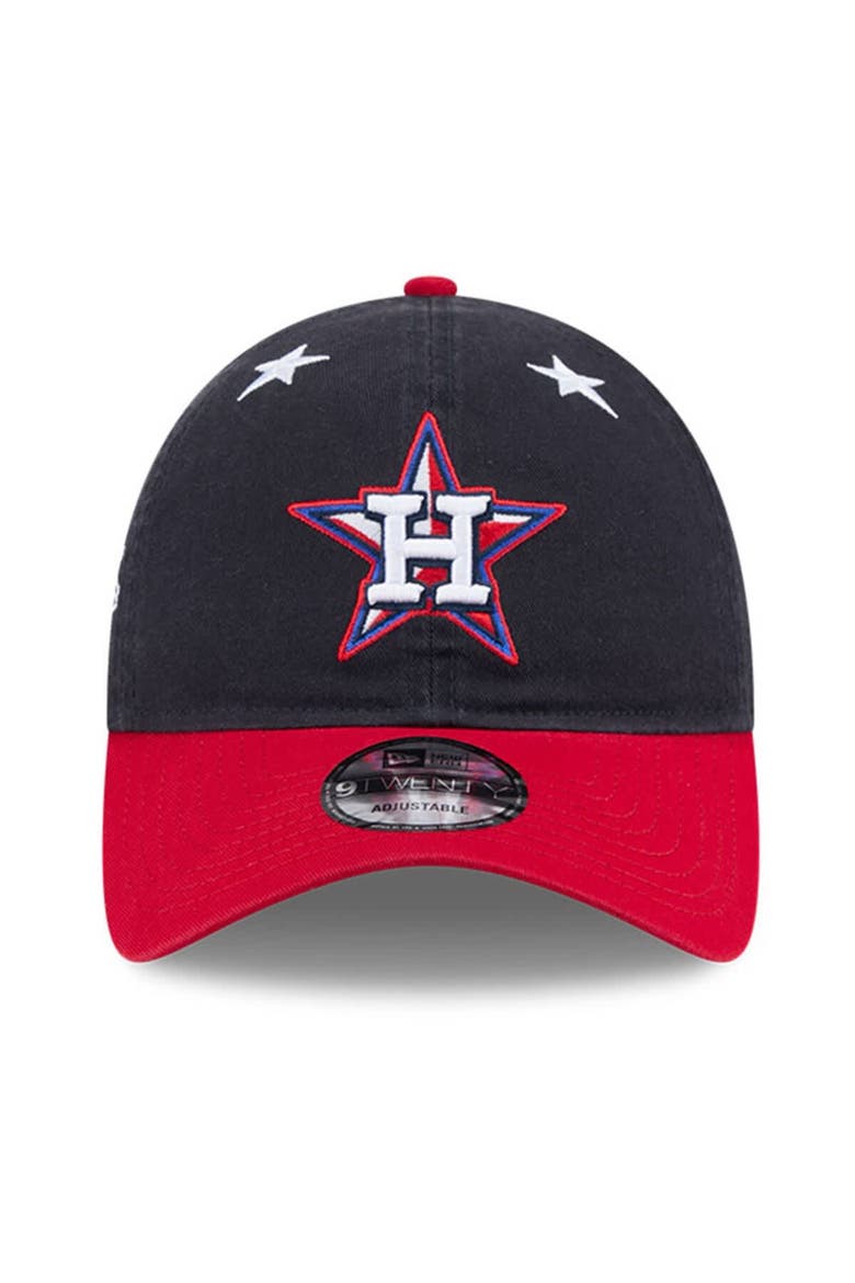 Men's New Era Navy/Red  Houston Astros 2025 MLB All-Star Game Workout 9TWENTY Adjustable Hat, Alternate, color, Navy