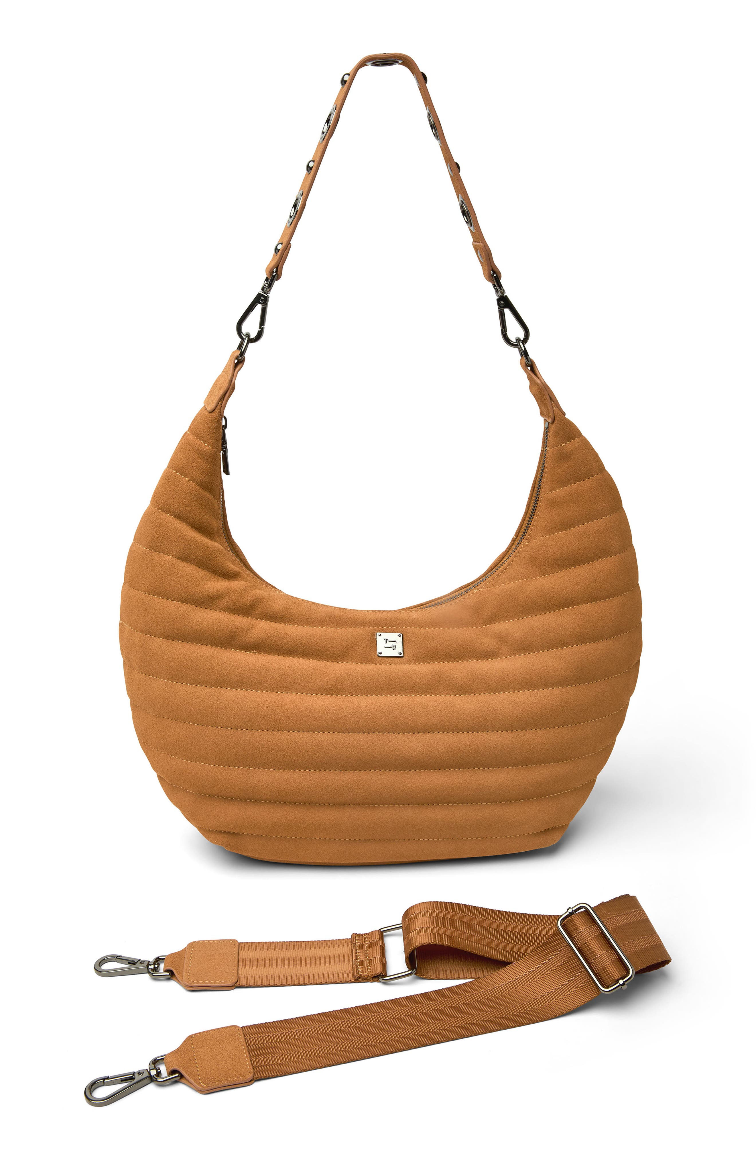 THINK ROYLN Moonstruck Shoulder Bag, Alternate, color, Terracotta Suede