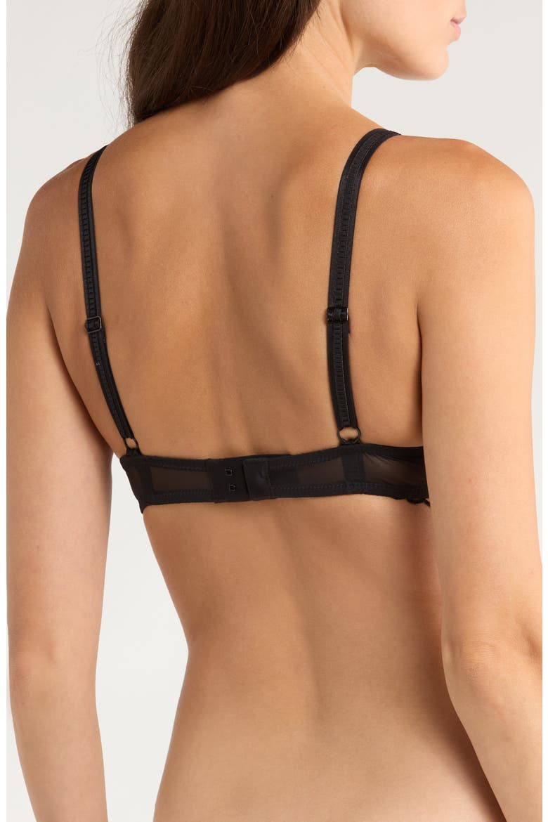 Romance Underwire Sheer Demi Bra, Alternate, color, LIGHT TATOO