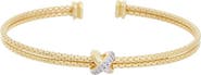 MESHMERISE Diamond Mesh Knot Cuff Bangle