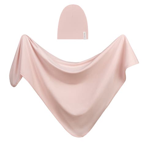 Jersey Swaddle and Hat Gift Set